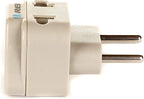 OREI US to Switzerland, Liechtenstein (Type J) Travel Adapter Plug - 2 in 1 - CE Certified - RoHS Compliant - 4 Pack - White Color (DB-11A-4PK)