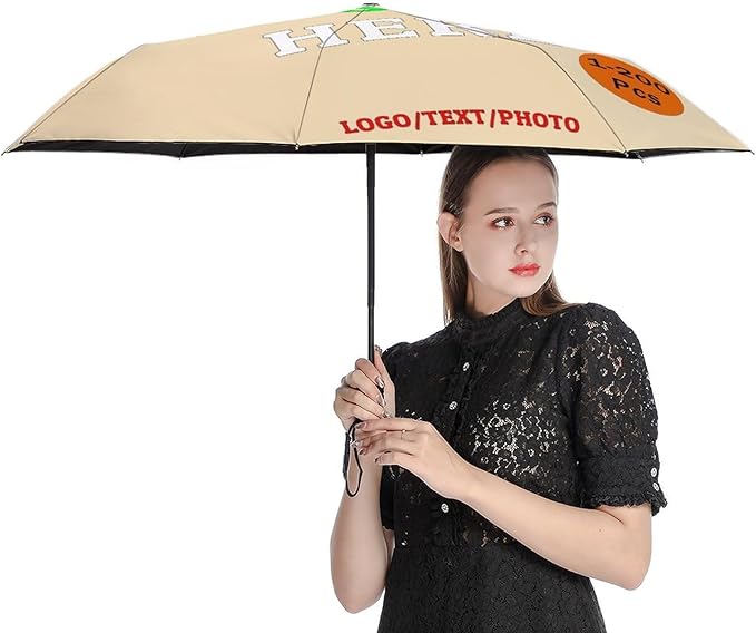 Custom Umbrellas Personalized Umbrella with Pictures Logo Text Customize Foldable Umbrella Compact Travel Umbrella Gifts for Men Women