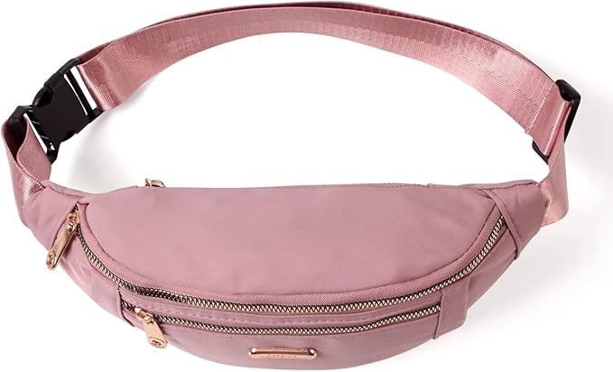 Fanny Packs Waist Pack for Women, Waterproof Waist Bag with Adjustable Strap for Travel Sports Running