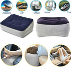 1pcs Inflatable Air Foot Rest Pillow Footrest Cushion Travel Accessory