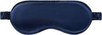 slip Pure Silk Sleep Mask - Navy | 100% Mulberry Silk, Ultra Soft & Comfortable, Blocks Light for Restful Sleep | Adjustable Strap for Perfect Fit, Gentle on Skin & Hair | Ideal Travel Accessory