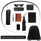 Grneric Drawstring Backpack Bulk 42 Pcs String Backpack Drawstring Bags Cinch Bag Sackpack for Men Women Gym (Black)