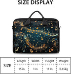 Laptop Shoulder Bag for Women Men, Waterproof Computer Case Messenger Bag Briefcase for Business Office Travel