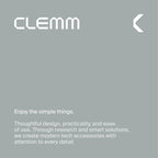 Clemm Portable Charger Quick Charging Power Bank (Gray, 20000, Milliamp Hours)