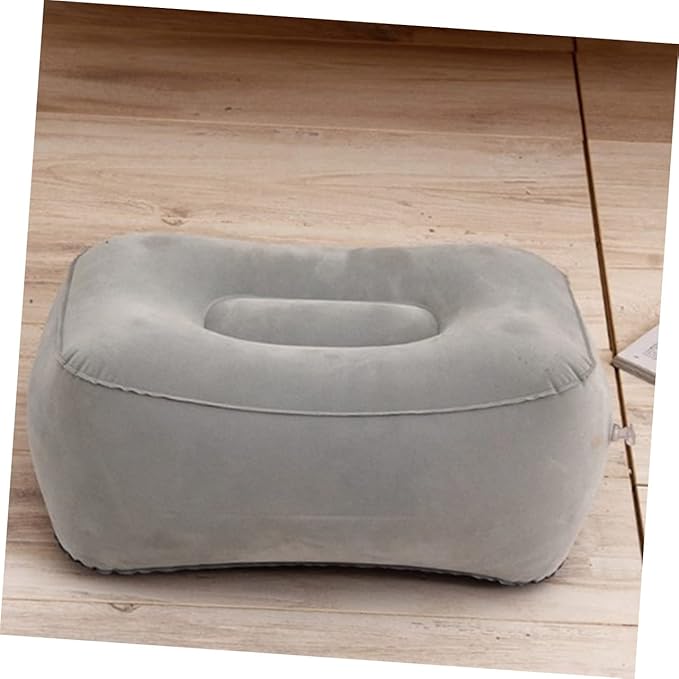 STOBOK Inflatable Footrest Adjustable Footrest Pillow Airplane Footrest Pillow Car Mats for Office Foot Rest Inflatable Footstool Outdoor Inflatable Foot Rest Wedge Shape Travel Pedal