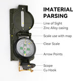 Compass Hiking Survival, Wilderness Survival Compass for Kids- Magnetic Gear Set Navigation Map- Backpacking Camping Hunting Survival