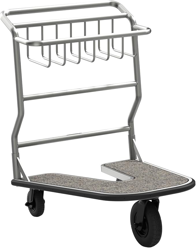 Nesting Luggage Cart with Carpet Platform