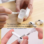 Cleaner Kit for Airpods,Earbuds Cleaning kit for Airpods Pro 1 2 3, Multi-Function Cleaning Tool with Brush for Wireless Earphones Bluetooth Headphones Camera and iPhone(White)
