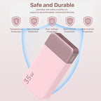 NOBIS Portable Charger, 20000mAh Power Bank, 35W Power Bank Fast Charging, Battery Pack with C to C Cable, Battery Bank with Digital Display for Phone Android etc (Pink)