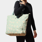 Original Floral Water Resistant Large Tote Bag Shoulder Bag for Gym Beach Travel Daily Bags Upgraded