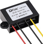 DROK Boost Buck Converter 9V-36V to 12V 3A 36W Plastic Shell Waterproof Auto Step Up Down Voltage Regulator 12V Volt Transformer for Car Audio Solar Power System LCD Television LED Display Screen