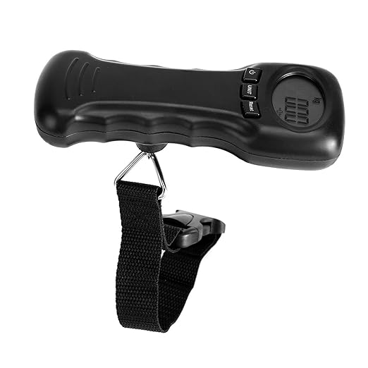 Portable Digital Luggage Scale with LCD Display, 110 lb / 50 kg Hanging Weight Scale for Travel Baggage