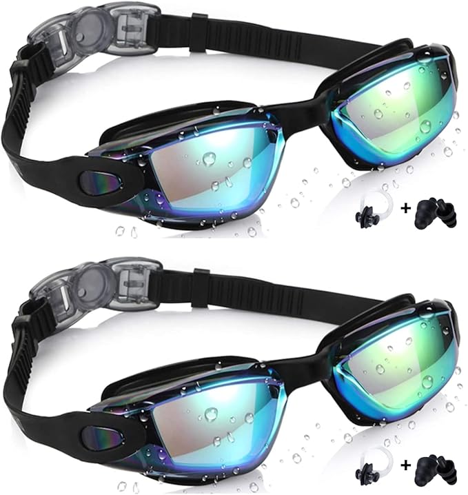 Aegend Swim Goggles for Kids Youth 3-14 Anti-Fog Anti-UV Comfort Fit Goggles for Swimming