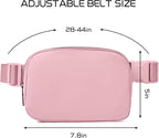 Belt Bag for Women Fanny Pack Crossbody Bags for Women Fashion Waist Packs with Adjustable Strap Gifts for Teen Girls Women Men (Pink)