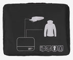 Packing Cubes Set Travel Luggage Organizers Suitcase Lightweight Accessories Black