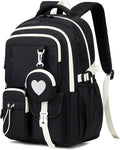 MOONBABY Girls Backpack, Kids Backpack for Girls, School bag for Primary Elementary Teenage, Middle School Students Bookbag