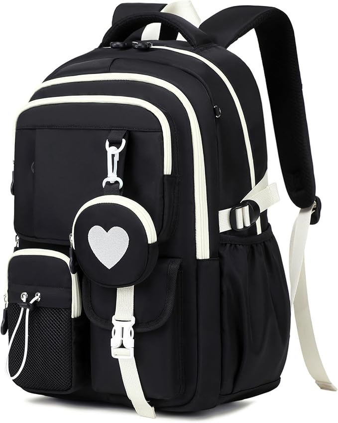 MOONBABY Girls Backpack, Kids Backpack for Girls, School bag for Primary Elementary Teenage, Middle School Students Bookbag