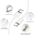 iPhone 17 16 15 Charger Fast Charging 3+3Pack 20W USB C Wall Charger with 6FT Fast Charging Cable Compatible with iPhone 17/17 Air/17 Pro/17 Pro Max/iPhone 16/15 Series, iPad Pro/AirPods