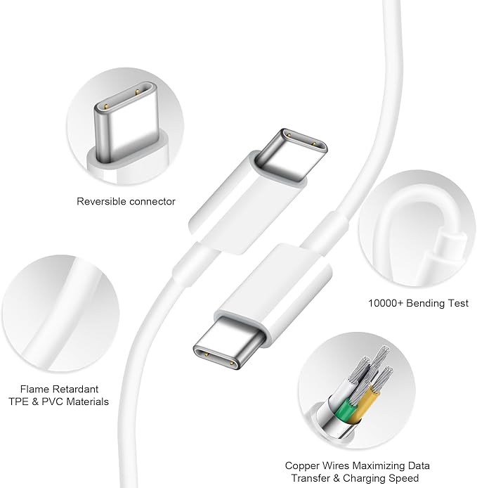 iPhone Charger Fast Charging 10FT iPhone 17 16 15 Charger 3+3Pack 20W USB C Wall Charger with 10FT USB C Cable for iPhone 17/17 Air/17 Pro/17 Pro Max/i Phone 16/15 Series, iPad Pro/AirPods
