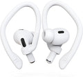 Ear Hooks 2 Pairs for AirPods Pro 2 & 1, AirPods 4 & 3 & 2 & 1, Airpod Ear Hook, Anti-Slip Comfortable Fit, Ergonomic Design, AirPods Accessories (Large, White)