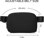 Belt Bag for Women Fanny Pack Crossbody Bags for Women Fashion Waist Packs with Adjustable Strap Gifts for Teenage Girls Women Men (Black)