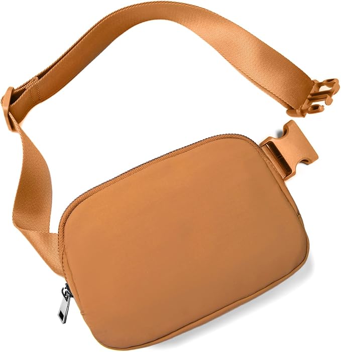 Belt Bag for Women Fanny Pack Crossbody Bags for Women Fashion Waist Packs with Adjustable Strap Gifts for Teenage Girls Women Men (Yellow)