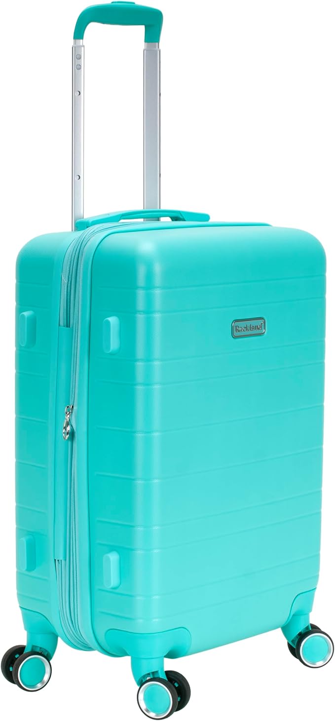 Rockland Palm Beach Hardside 20" ABS Carry On, Turquoise