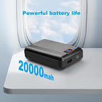 7.4V 20000mAh Rechargeable Power Bank with USB Cable, Fast Charge Battery Packs with LED Display for Heated Jacket, Heated Vest, Heated Hoodie, Heated Socks, Smart Mobile Devices
