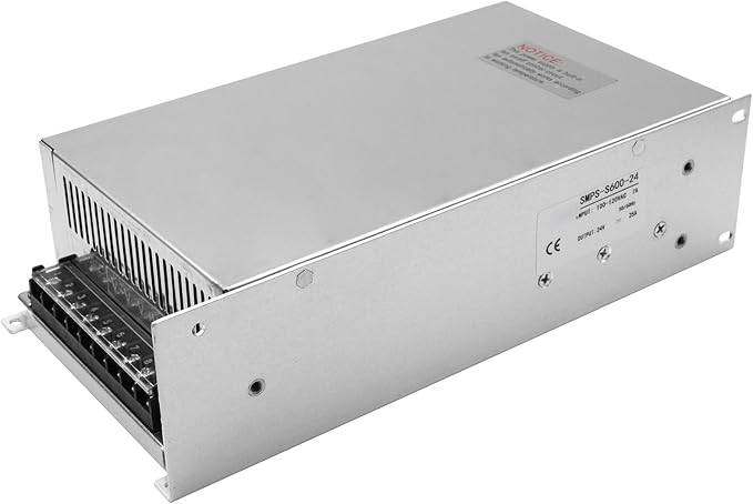 MAKERELE 24V 600W Switching Power Supply Adapter SMPS AC 100V-120V to DC 24V Universal Regulated Transformer Converter Power Supply 25A for 24Volt Strip 3D Printer CCTV Camera Motor Pump