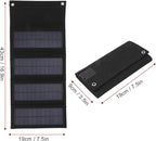 Jeanoko 1PCS 40W Foldable Solar Panel Charger, Low Light Solar Panel, High Conversion Efficiency for Backpacking for Camping,Portable Solar Panel Kit(Black)
