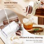 Cold Brew Coffee Maker, 1L/35oz Portable & Durable Iced Tea and Coffee Brewer, Leak-Proof & BPA-Free Kettle, Removable Mesh Filter For Easy Cleaning & Using, Dishwasher Safe, Space Saving.