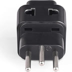 OREI Switzerland Power Plug Adapter, 2 in 1 USA Grounded Connection - Universal Socket - Type J - 4 Pack - Perfect for Cell Phones, Laptops, Chargers & More