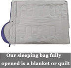 3-4 Season Sleeping Bag for Adults & Kids, Lightweight Warm Cold Weather Camping Bag with Waterproof Compression Sack – Portable for Hiking, Backpacking, Traveling & Outdoor Adventures