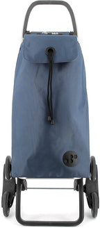 Rolser I-Max MF 6 Wheel Stair Climber Foldable Shopping Trolley - Denim