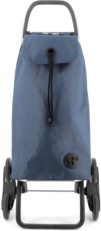Rolser I-Max MF 6 Wheel Stair Climber Foldable Shopping Trolley - Denim