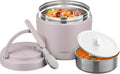 wiwens Thermo Food Jar for Hot Food Adults 32OZ Soup Thermo Lunch Containers Wide Mouth Vacuum Insulated Stainless Steel Leakproof Bento Box with Spoon (Purple)
