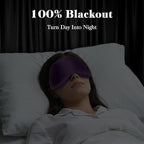 Fygrip 3D Eye Mask Sleep Mask for Men & Women, 100% Pressure-Free & Light Block-Out Eye Mask for Sleep with Easy Adjustable Strap, Night Eye Cover for Travel, Purple