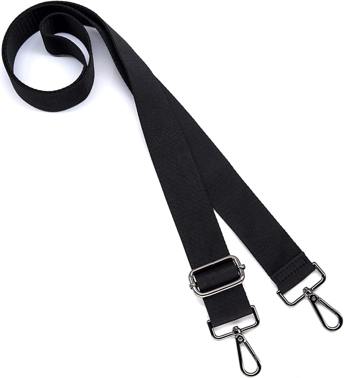 S&loyoe Thickened Solid Color Purse Straps Replacement Crossbody Bag Strap Adjustable Wide Guitar Straps for Handbags 1.5inch