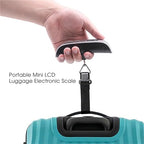 Luggage Weight Scale, LCD Digital Scale 50Kgx10G Electronic Luggage Hanging Weight Scale Portabal Handheld Travel Suitcase Baggage Weight Scale,for Travel