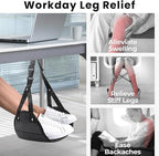 Omnpak Airplane Foot Rest, Foot Hammock for Plane Travel Perfect Airplane Footrest to Relax Your Feet Comfy Foot Hanger Desk Foot Hammock