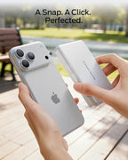 MOVE SPEED 0.5'' 10,000mAh Magnetic Power Bank, Alloy-Design MagSafe Portable Charger,Fast Charging Magsafe Battery Pack for iPhone 16/15/14/13/12,Travel Essential,Oyster White