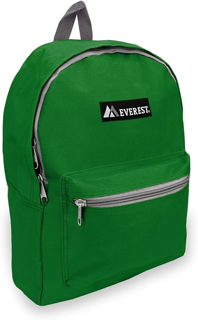Everest 1045K Basic Backpack, 15", Emerald Green