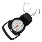 Baluue Portable Mechanical Hanging Luggage Scale 20kg Spring Handheld Weight Scale with Tape for Travel Suitcases and Parcel Weighing
