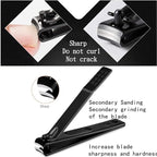 Manicure set Men Personal Care Tools Accessories Finger and Toe Nail Clippers Set Professional Manicure Pedicure Kit With Travel Case Nail Grooming Kit Gifts for Men Women Father Mother