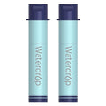 Waterdrop Gravity Water Filter Straw, Camping Water Filtration System, Water Purifier Survival for Travel, Backpacking and Emergency Preparedness, 0.1 Micron, 2 Pack, Light Blue