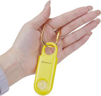 130dB Personal Safety Alarm Ultra Bright Strobe Light Loud Sound Keychain Siren with Carabiner for Women, School Children. Hiking Alarm Bear Deterrent. SOS Emergency Alerts. Lemon Yellow
