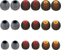 Silicone Replacement Earbud Tips Fit Most In-Ear Earbuds - Inner Hole 3.8mm - 5.1mm - 9 Pairs S, M, L Earphone Silicone Covers