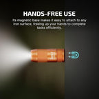 OLIGHT IMINI 2 EDC Rechargeable Keychain Flashlight, 50 Lumens Compact and Portable Mini LED Keyring Lights with Built-in Battery Ideal for Everyday Carry and Emergencies (Orange)