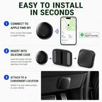 GPS Tracker for Vehicles(iOS Only),Magnetic Waterproof Car Tracker, No Monthly fees, Mini Portable GPS Tracker for Cars, Trucks, Motorcycle, Anti-Theft