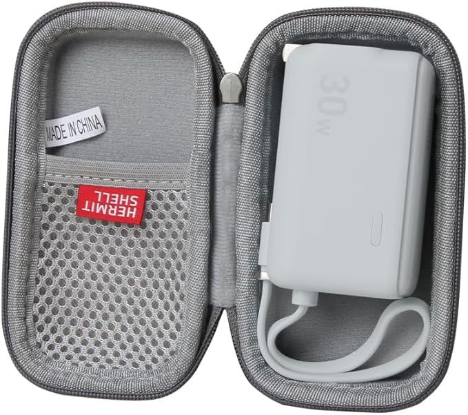 Hermitshell Hard Travel Case for Anker Block, 3-in-1 5,000mAh (Gray)